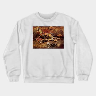 “Waiting and Mad” by Charles M Russell Crewneck Sweatshirt